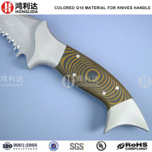 orange g10 handle material for knife handle
